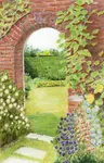 Develop your coloured pencil skills with our garden arch tutorial. Learn to render brick, foliage & flowers with depth & light. Outline & photos included!