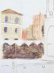 Part 3 of our Venice drawing in watercolour pencils. Here we start the buildings and learn about mixing colours for the scene