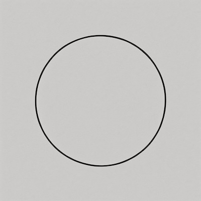A circle outline looks flat A circle outline looks flat