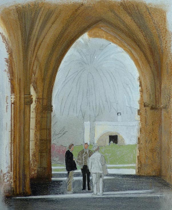 Getting the view through the arches begun Getting the view through the arches begun