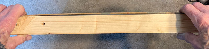 board bowed as it dried