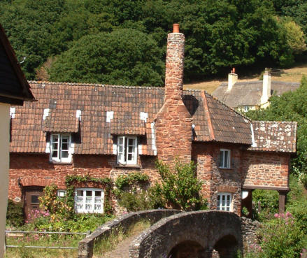 Close up photo of the central house