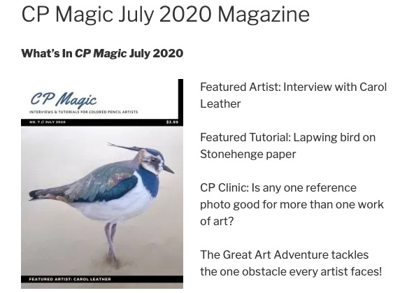 cover of color pencil magic magazine cover of color pencil magic magazine