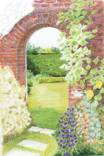 Developing the leaves with darker pencils Developing the leaves with darker pencils