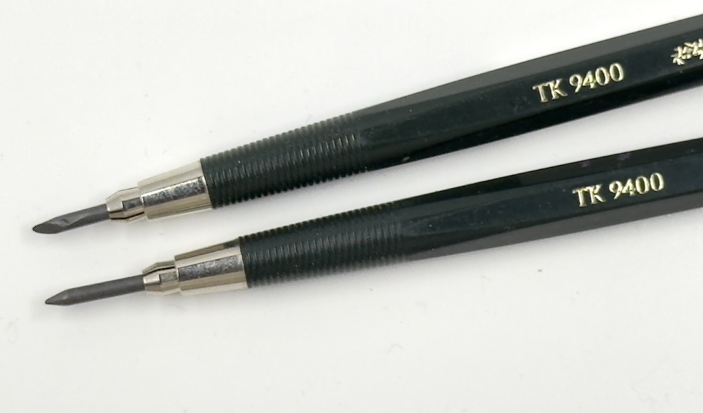 Lead with a chisel tip