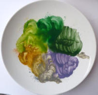 Liquid  watercolour pencils in palette