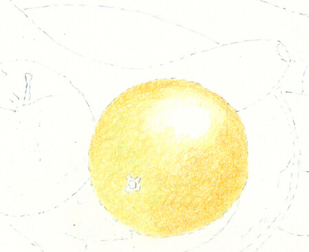 Drawing the orange step 1 Drawing the orange step 1