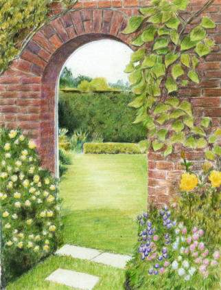 drawing a garden arch drawing a garden arch