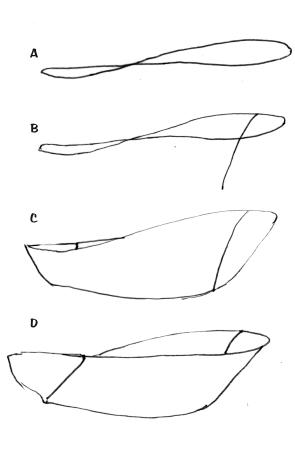 step by step figure eight method for drawing a boat hull