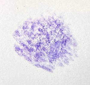 purple watercolour pencil shavings activated with a damp brush
